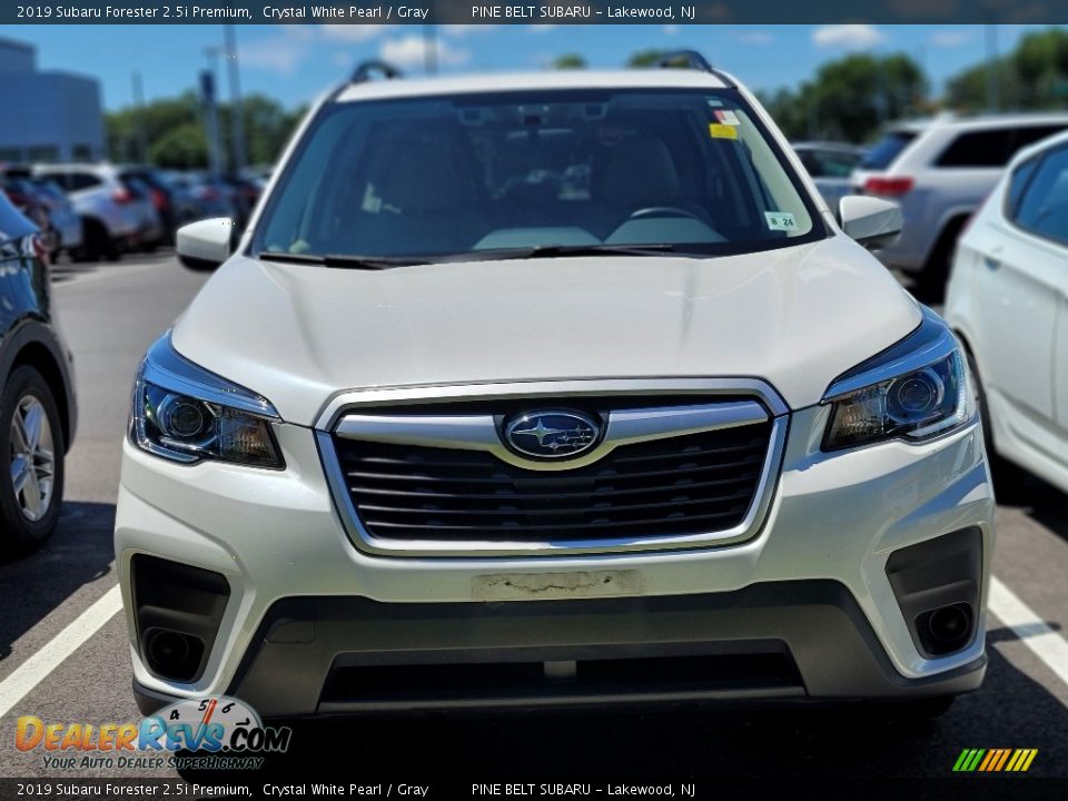 2019 Subaru Forester 2.5i Premium Crystal White Pearl / Gray Photo #2