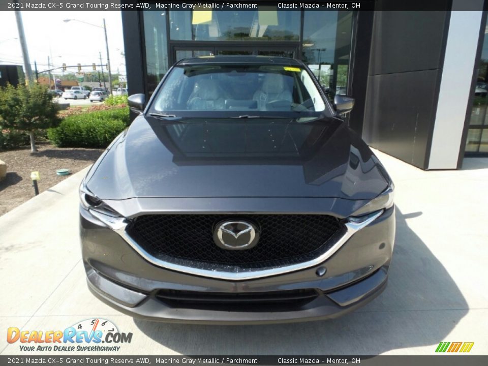 2021 Mazda CX-5 Grand Touring Reserve AWD Machine Gray Metallic / Parchment Photo #2