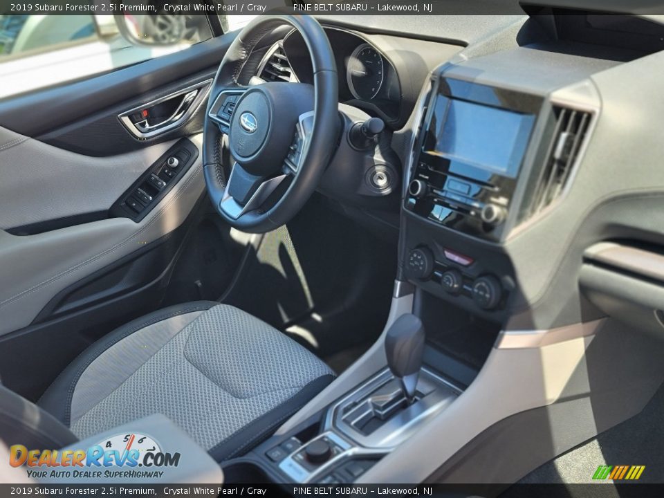 2019 Subaru Forester 2.5i Premium Crystal White Pearl / Gray Photo #3