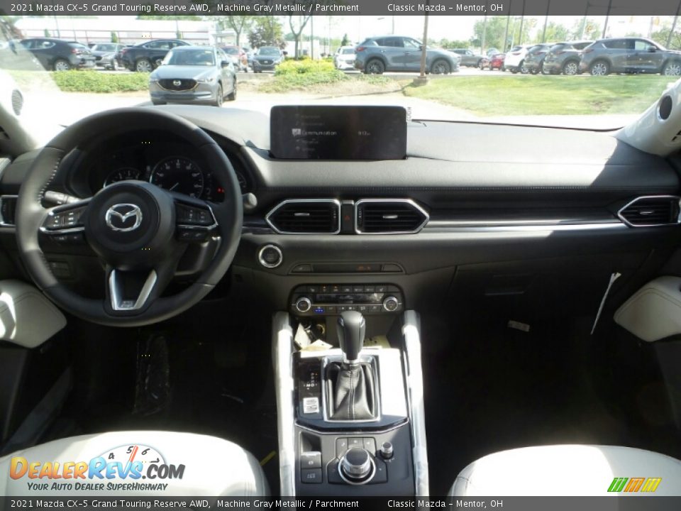 2021 Mazda CX-5 Grand Touring Reserve AWD Machine Gray Metallic / Parchment Photo #3