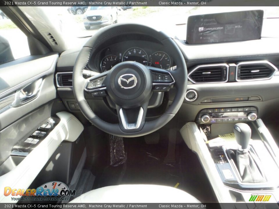 2021 Mazda CX-5 Grand Touring Reserve AWD Machine Gray Metallic / Parchment Photo #4