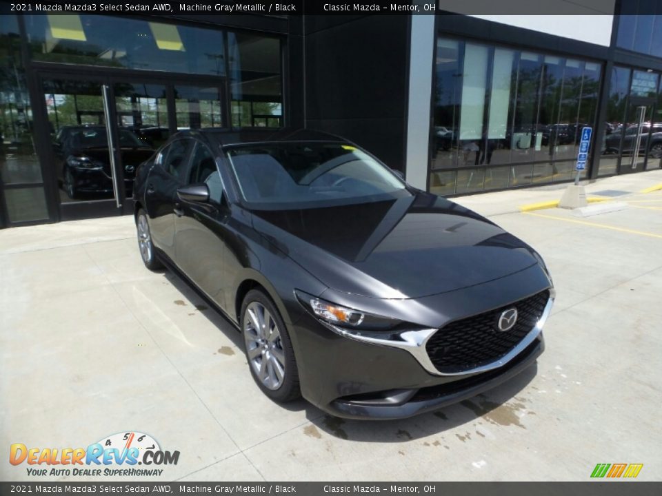 2021 Mazda Mazda3 Select Sedan AWD Machine Gray Metallic / Black Photo #1