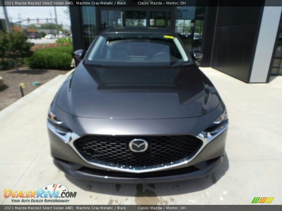 2021 Mazda Mazda3 Select Sedan AWD Machine Gray Metallic / Black Photo #2