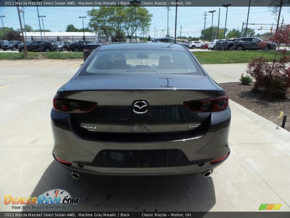 2021 Mazda Mazda3 Select Sedan AWD Machine Gray Metallic / Black Photo #5
