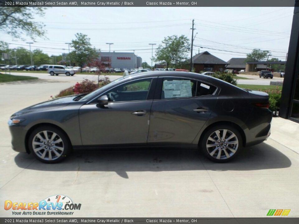 2021 Mazda Mazda3 Select Sedan AWD Machine Gray Metallic / Black Photo #6
