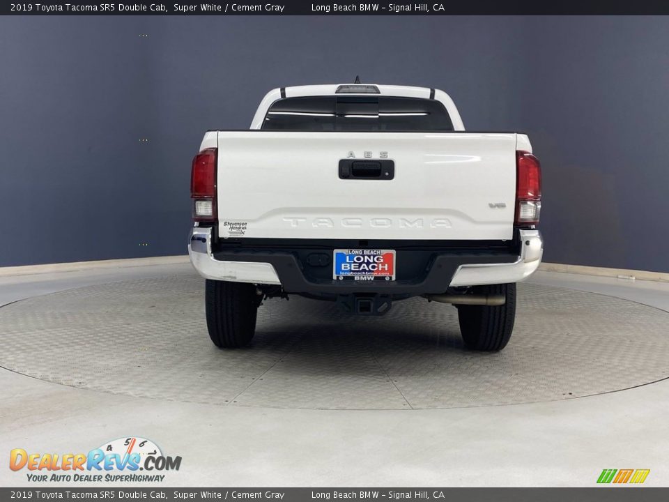 2019 Toyota Tacoma SR5 Double Cab Super White / Cement Gray Photo #4