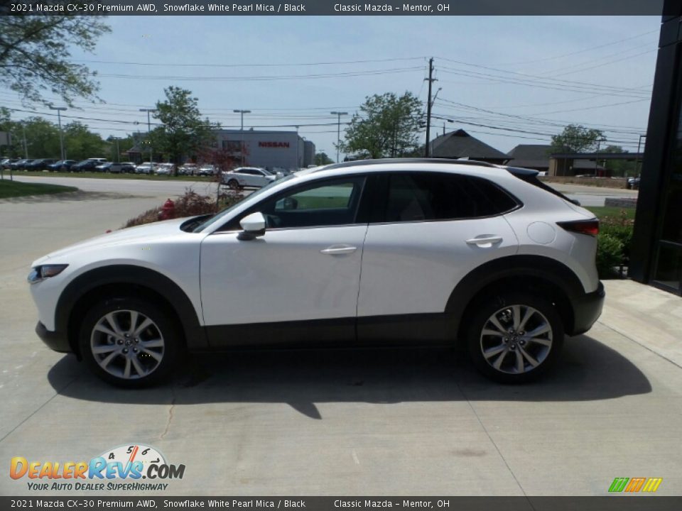 2021 Mazda CX-30 Premium AWD Snowflake White Pearl Mica / Black Photo #6