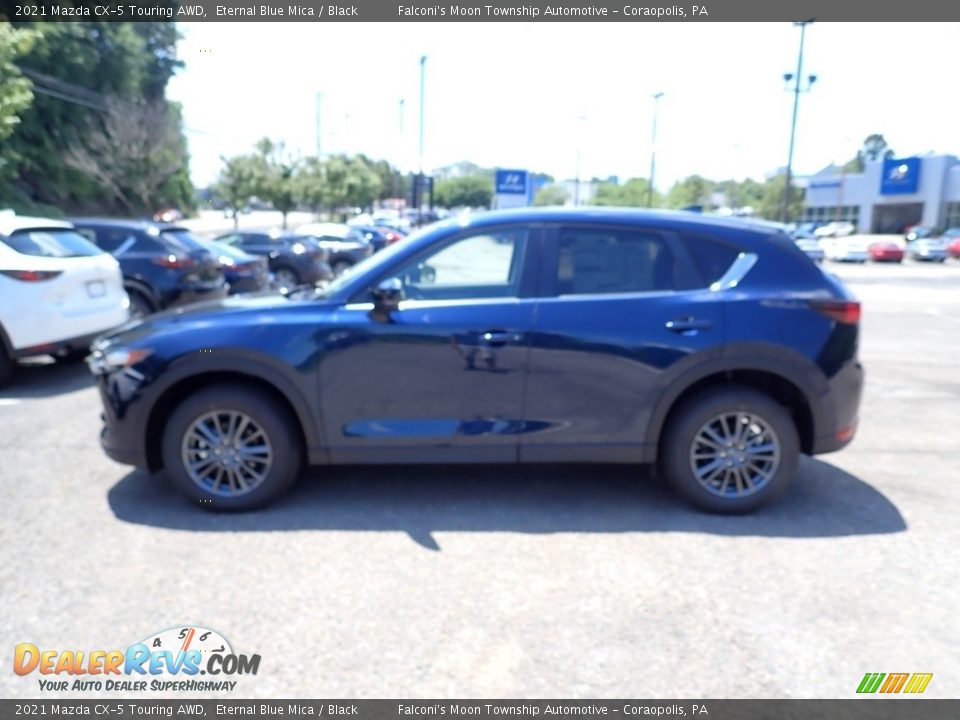 2021 Mazda CX-5 Touring AWD Eternal Blue Mica / Black Photo #6