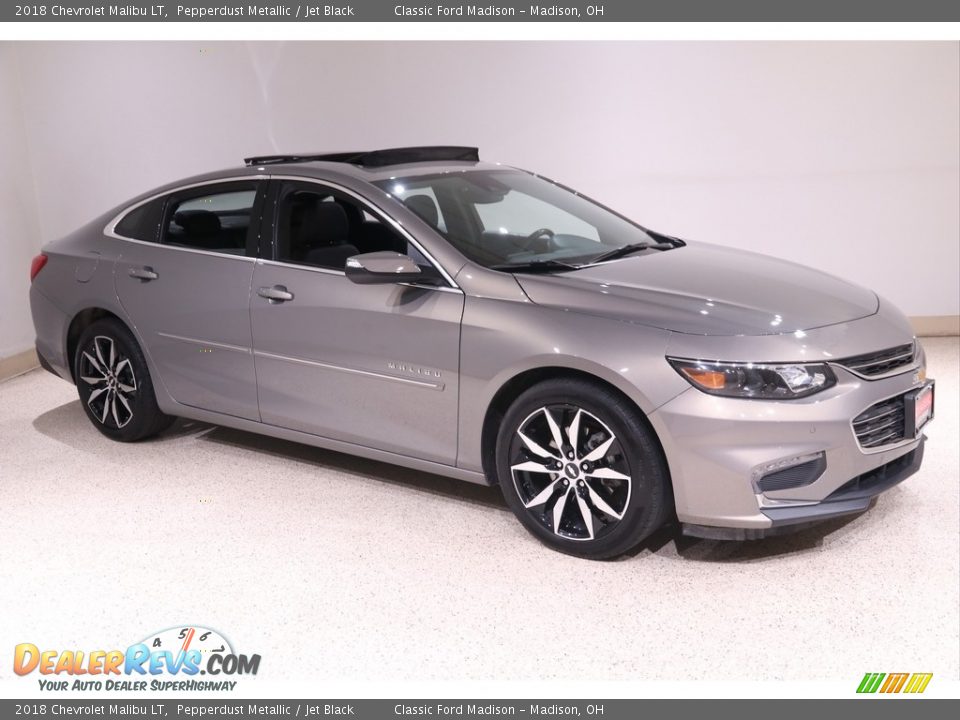 2018 Chevrolet Malibu LT Pepperdust Metallic / Jet Black Photo #1