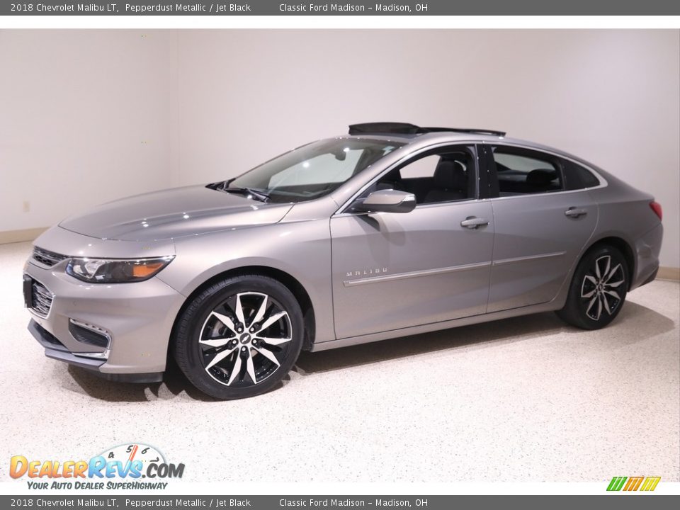 2018 Chevrolet Malibu LT Pepperdust Metallic / Jet Black Photo #3