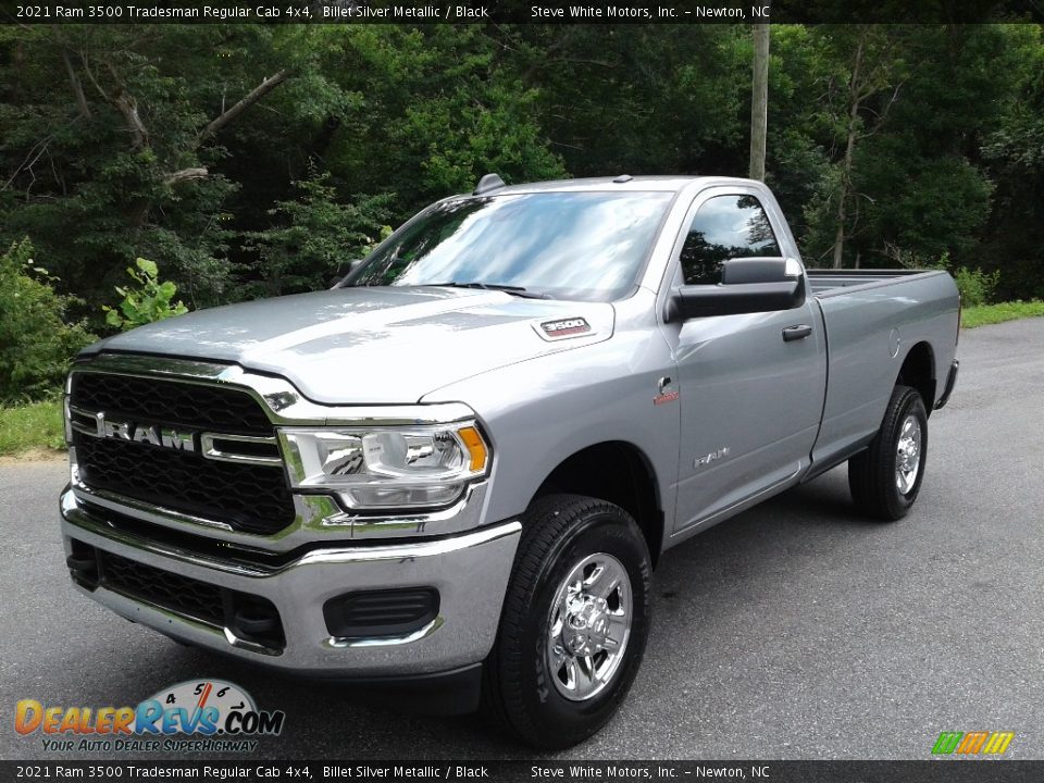 2021 Ram 3500 Tradesman Regular Cab 4x4 Billet Silver Metallic / Black Photo #2