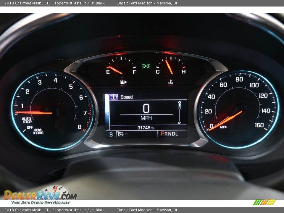 2018 Chevrolet Malibu LT Pepperdust Metallic / Jet Black Photo #8