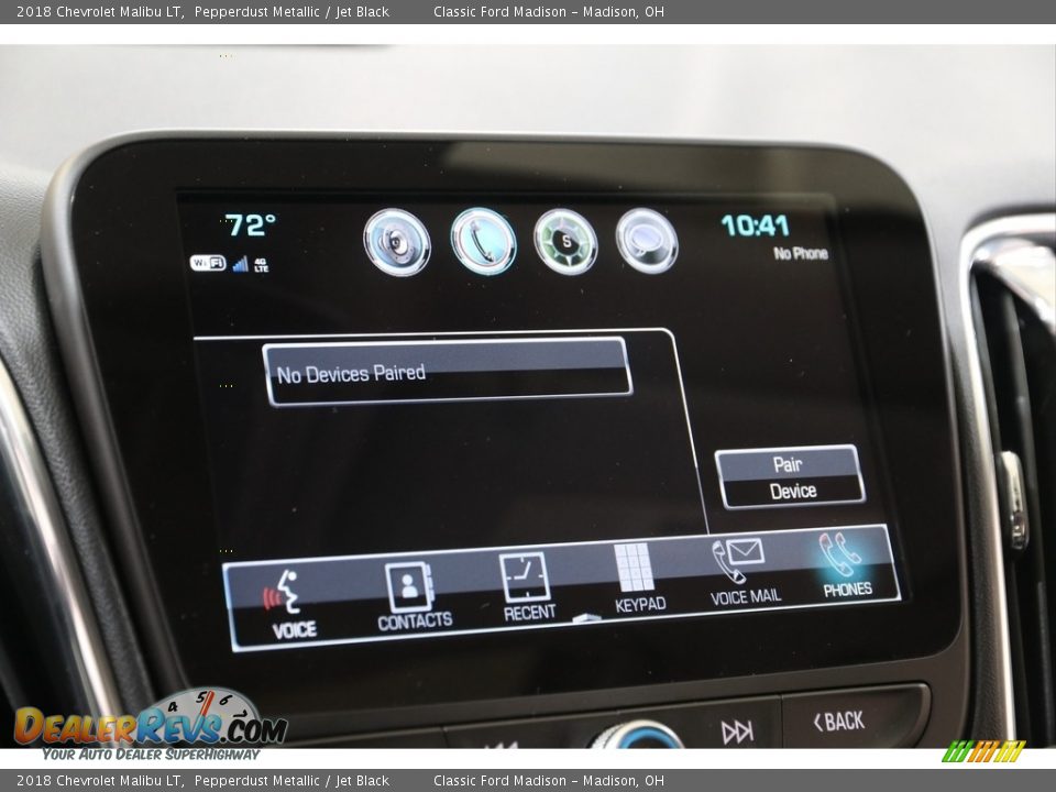 2018 Chevrolet Malibu LT Pepperdust Metallic / Jet Black Photo #11