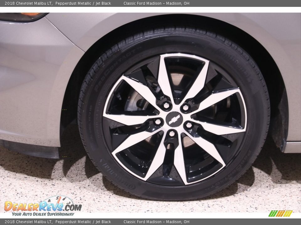 2018 Chevrolet Malibu LT Pepperdust Metallic / Jet Black Photo #19