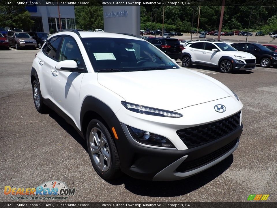 2022 Hyundai Kona SEL AWD Lunar White / Black Photo #3