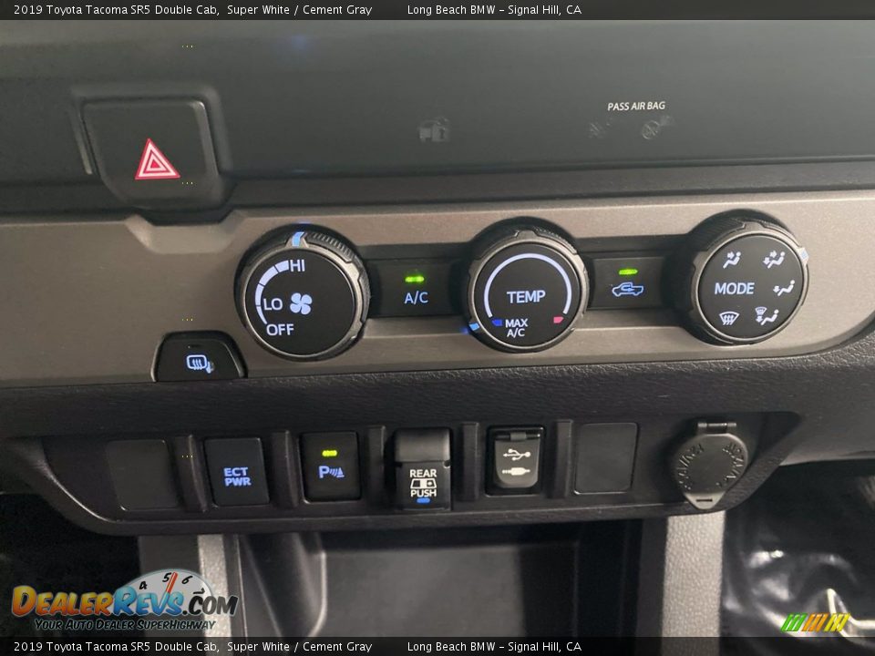 2019 Toyota Tacoma SR5 Double Cab Super White / Cement Gray Photo #26