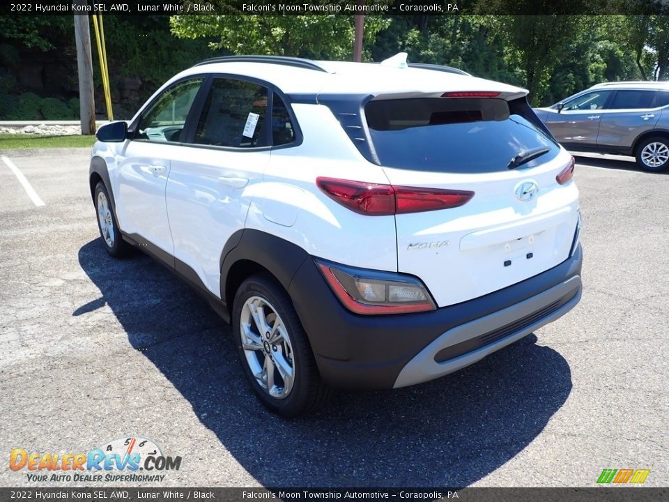 2022 Hyundai Kona SEL AWD Lunar White / Black Photo #7