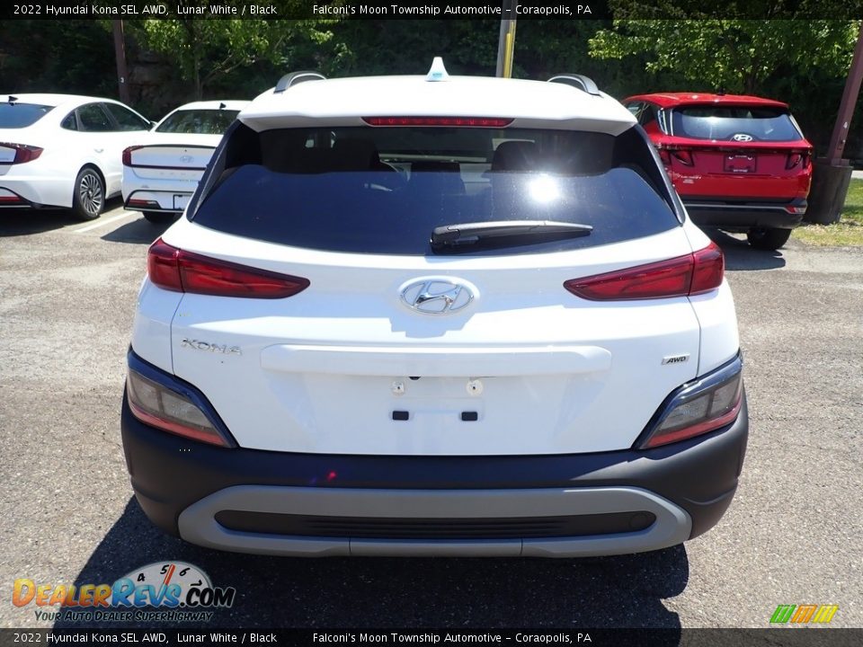 2022 Hyundai Kona SEL AWD Lunar White / Black Photo #8