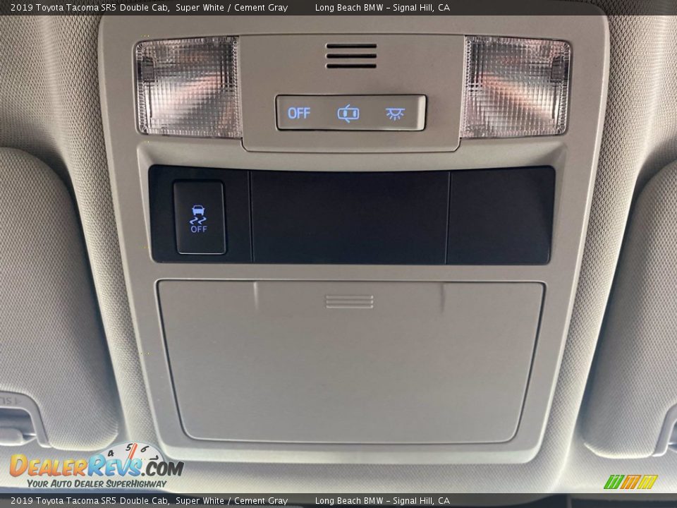 2019 Toyota Tacoma SR5 Double Cab Super White / Cement Gray Photo #29
