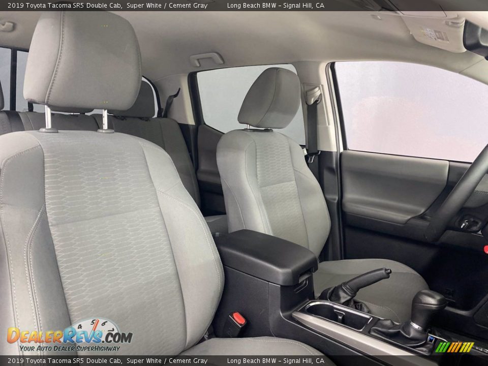 2019 Toyota Tacoma SR5 Double Cab Super White / Cement Gray Photo #32