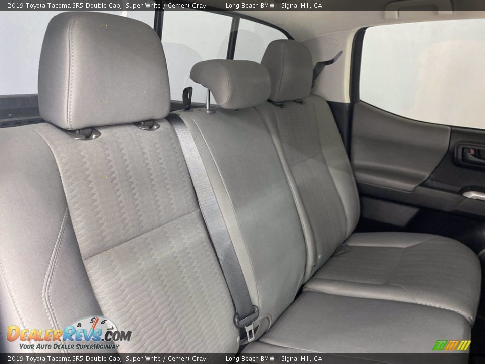 2019 Toyota Tacoma SR5 Double Cab Super White / Cement Gray Photo #34