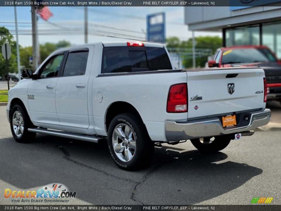 2018 Ram 1500 Big Horn Crew Cab 4x4 Bright White / Black/Diesel Gray Photo #15