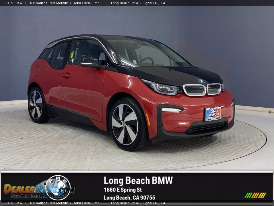 2019 BMW i3 Melbourne Red Metallic / Deka Dark Cloth Photo #1