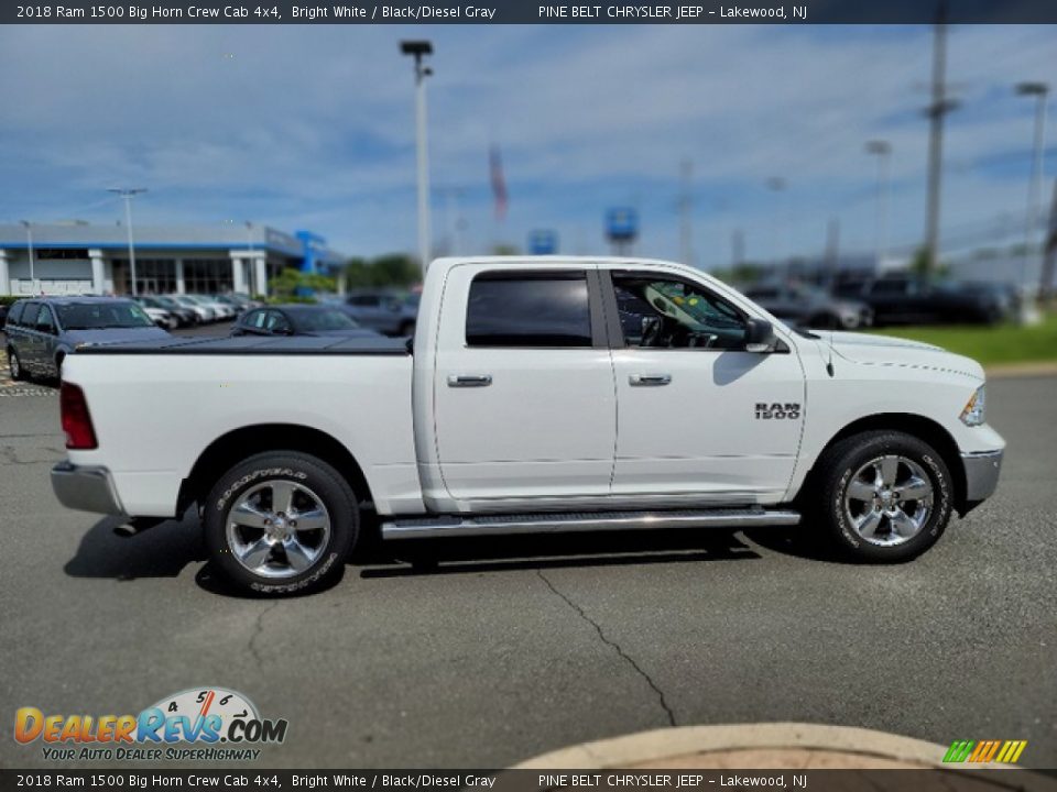 2018 Ram 1500 Big Horn Crew Cab 4x4 Bright White / Black/Diesel Gray Photo #18