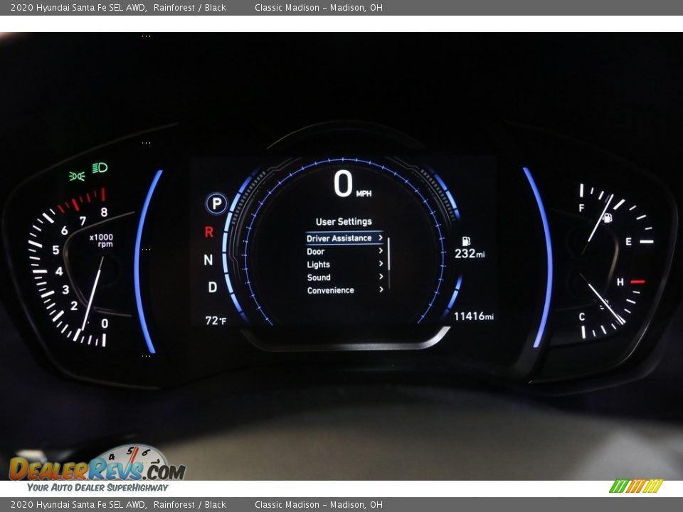 2020 Hyundai Santa Fe SEL AWD Rainforest / Black Photo #8