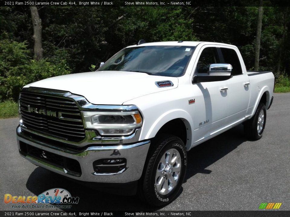 2021 Ram 2500 Laramie Crew Cab 4x4 Bright White / Black Photo #2