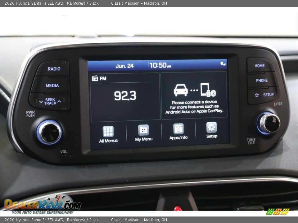 2020 Hyundai Santa Fe SEL AWD Rainforest / Black Photo #10