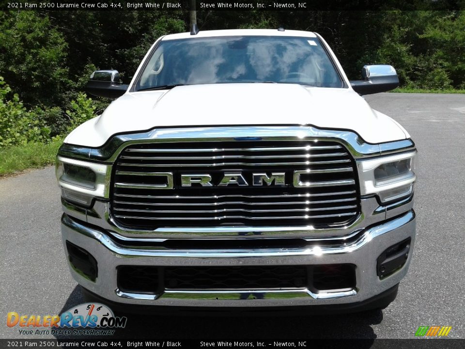 2021 Ram 2500 Laramie Crew Cab 4x4 Bright White / Black Photo #3