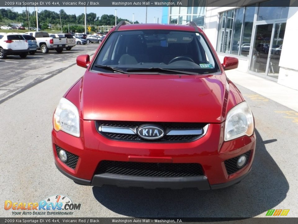 2009 Kia Sportage EX V6 4x4 Volcanic Red / Black Photo #4