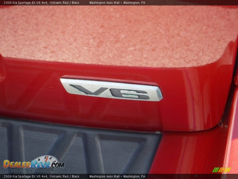 2009 Kia Sportage EX V6 4x4 Volcanic Red / Black Photo #10