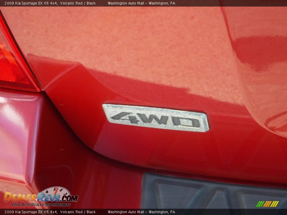 2009 Kia Sportage EX V6 4x4 Volcanic Red / Black Photo #11