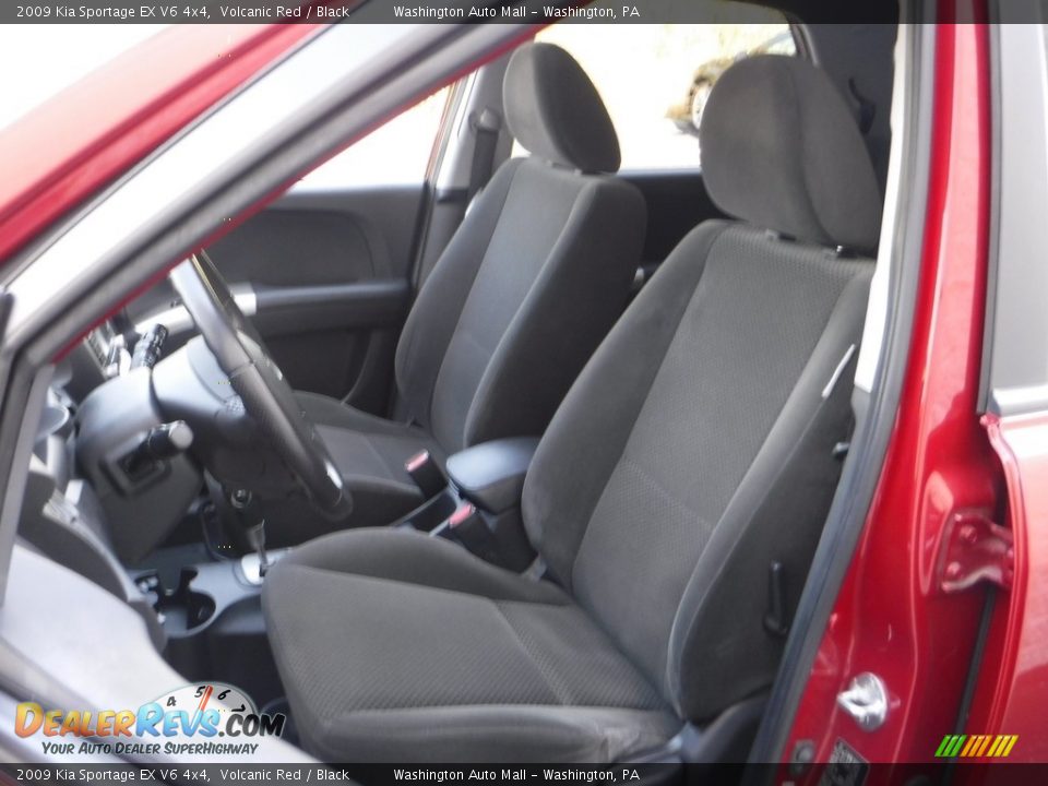 2009 Kia Sportage EX V6 4x4 Volcanic Red / Black Photo #16