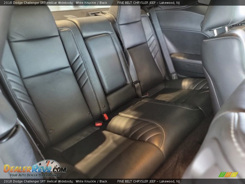Rear Seat of 2018 Dodge Challenger SRT Hellcat Widebody Photo #14