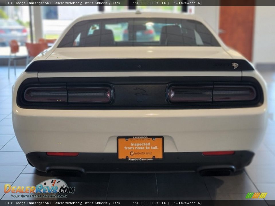 2018 Dodge Challenger SRT Hellcat Widebody White Knuckle / Black Photo #18