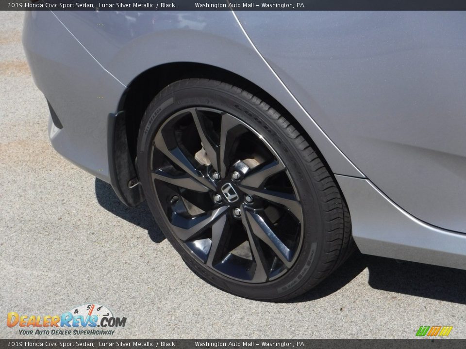 2019 Honda Civic Sport Sedan Lunar Silver Metallic / Black Photo #3