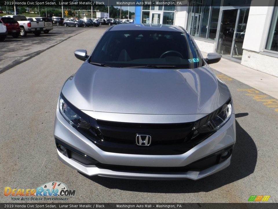 2019 Honda Civic Sport Sedan Lunar Silver Metallic / Black Photo #4