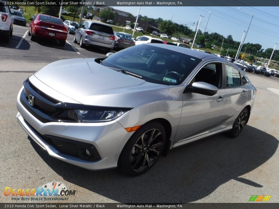 2019 Honda Civic Sport Sedan Lunar Silver Metallic / Black Photo #5