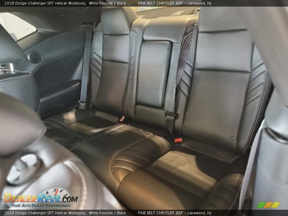Rear Seat of 2018 Dodge Challenger SRT Hellcat Widebody Photo #27
