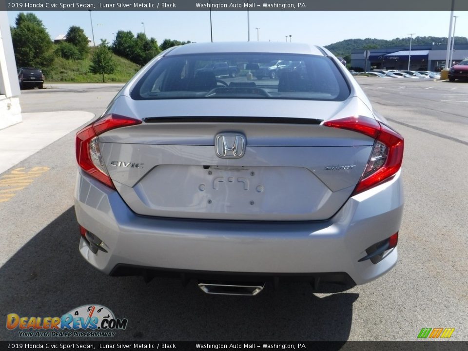 2019 Honda Civic Sport Sedan Lunar Silver Metallic / Black Photo #8