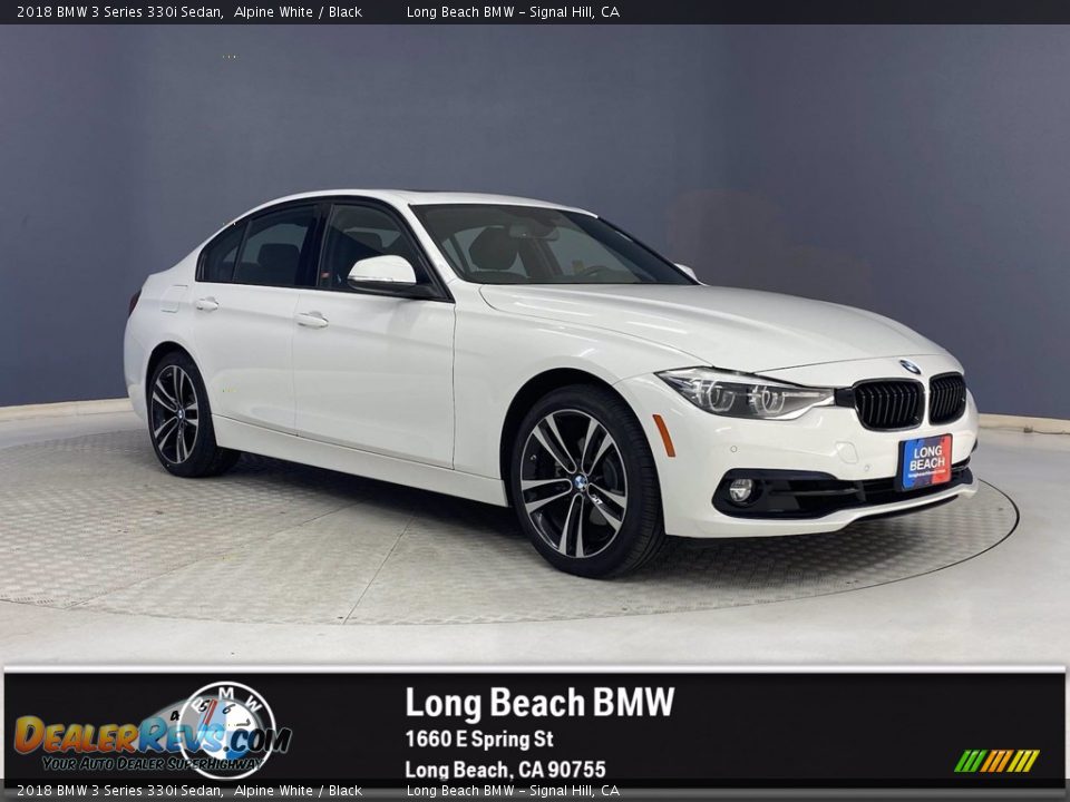 2018 BMW 3 Series 330i Sedan Alpine White / Black Photo #1