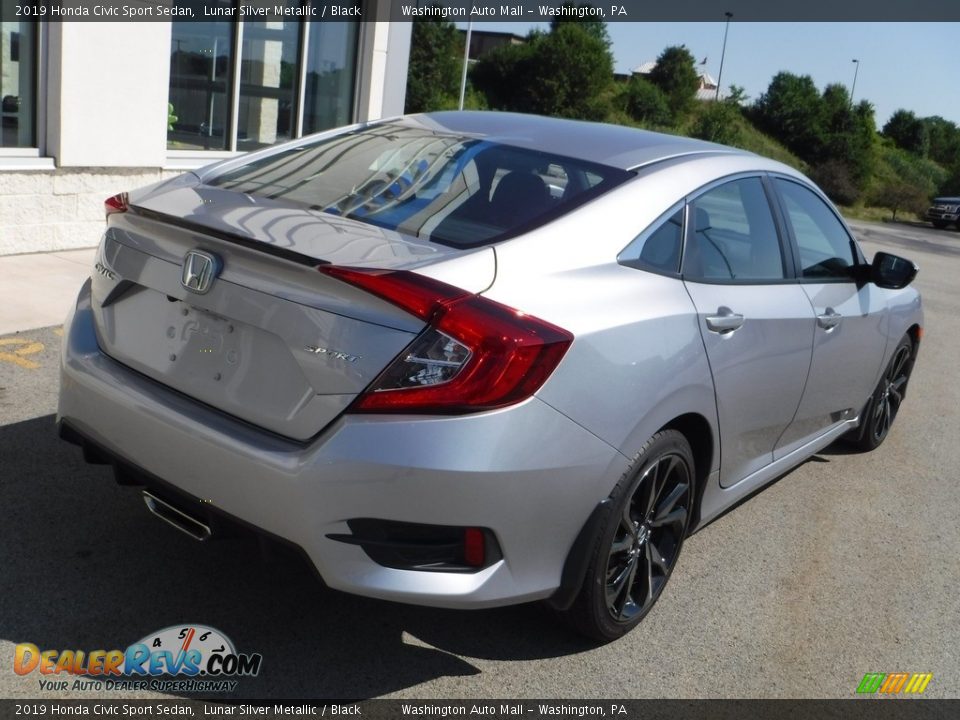 2019 Honda Civic Sport Sedan Lunar Silver Metallic / Black Photo #9