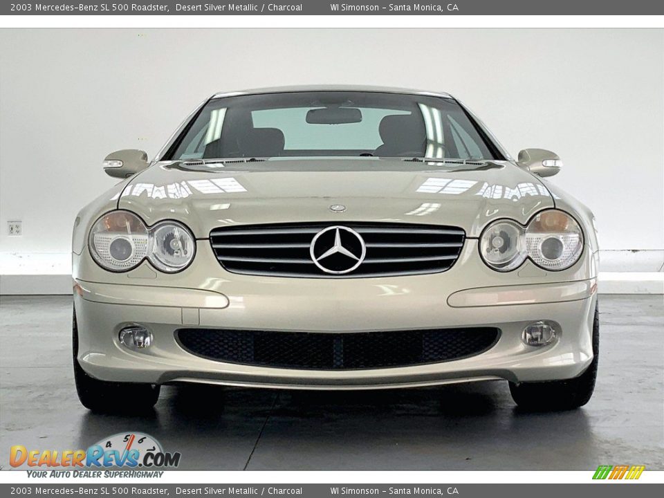 Desert Silver Metallic 2003 Mercedes-Benz SL 500 Roadster Photo #2