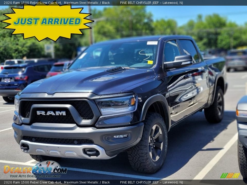 2020 Ram 1500 Rebel Crew Cab 4x4 Maximum Steel Metallic / Black Photo #1