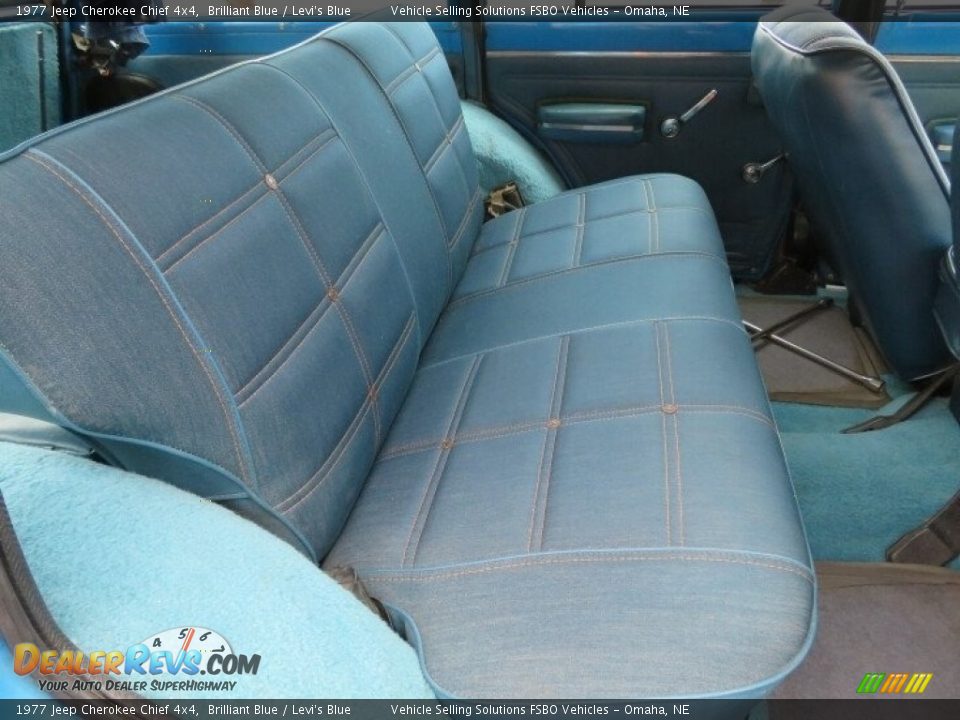 Rear Seat of 1977 Jeep Cherokee Chief 4x4 Photo #8