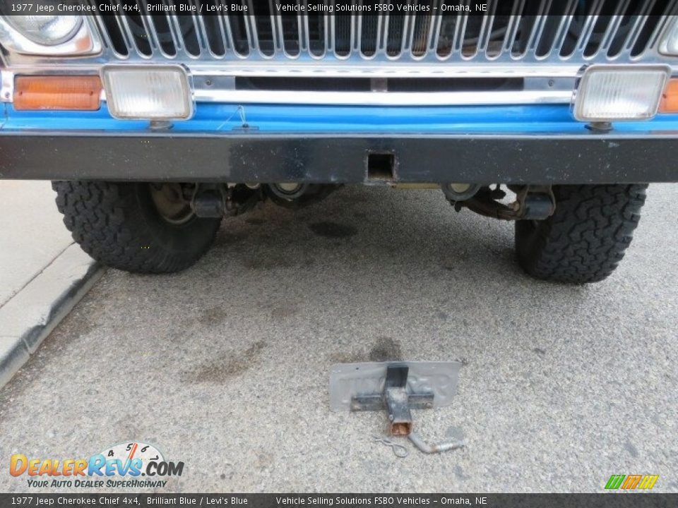 1977 Jeep Cherokee Chief 4x4 Brilliant Blue / Levi's Blue Photo #14