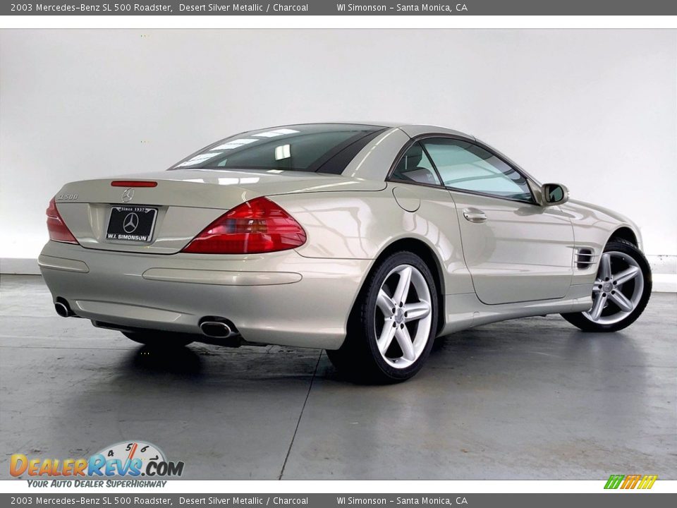 Desert Silver Metallic 2003 Mercedes-Benz SL 500 Roadster Photo #12